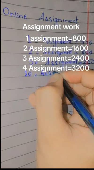 Assignment Work Available For Male And Female