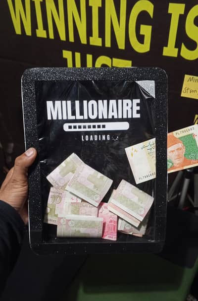 Handmade Millionaire Loading Money LED Frame | Unique Room Decor