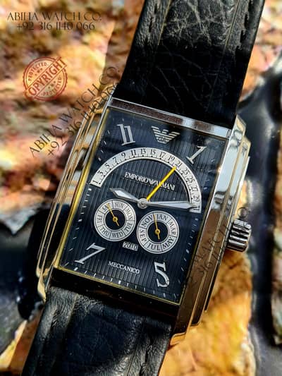 Emporio Armani Meccanico AR4204 automatic wristwatch.