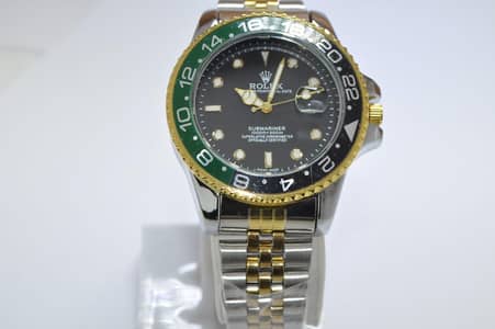 Rolax Rotate Bazzel Watch for Man's with Date Display