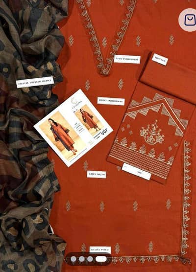 women unstitched lawn suit