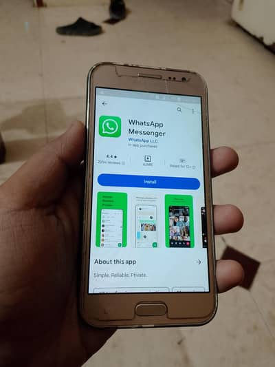 Samsung j2 PTA APPROVED WITH BOX 1GB/8GB