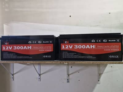 Gsok 12v 300Ah LFP (LifePo4) Battery