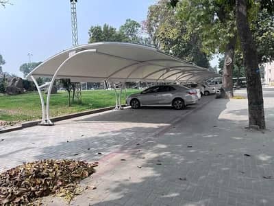 tensile fabric parking shed