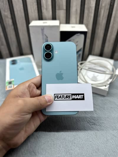 iPhone 16 | 256GB | PTA Approved | Teal | 100% | Under Warranty | Box