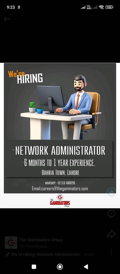 Administrator support