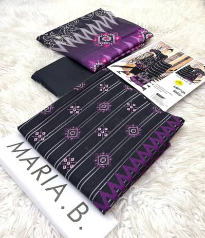 maria. b k brand k 3pcs suits hai plz read description