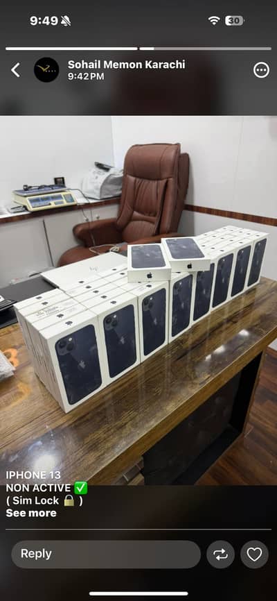 Iphone 13 128gb jv apple non active box pack