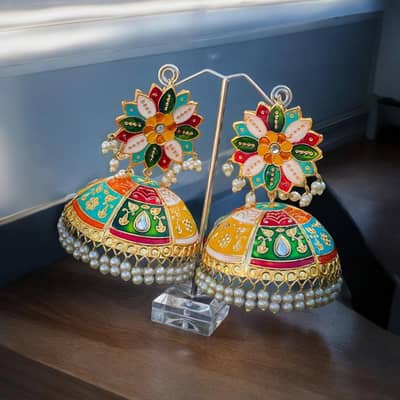 Multi Colour Jhumkay