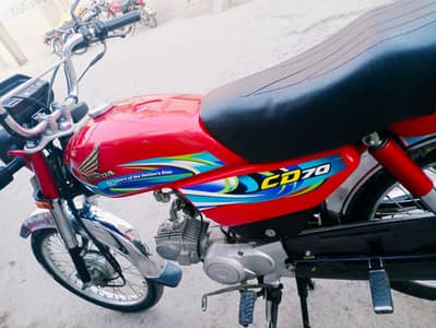 Honda CD 70 2024 || lush condition Family use||