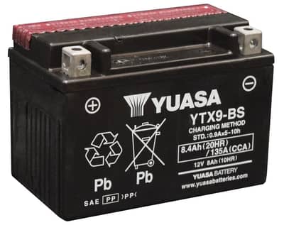Yuasa YTX9-BS Original Battery – Excellent Condition