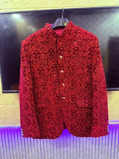 Wedding sherwani prince coat XXl size 1 time used