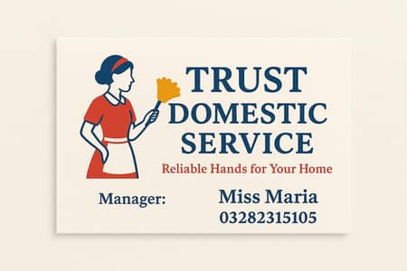 Maids/Cook/Nannies/Helper All kinds of Domestic Staff Provider