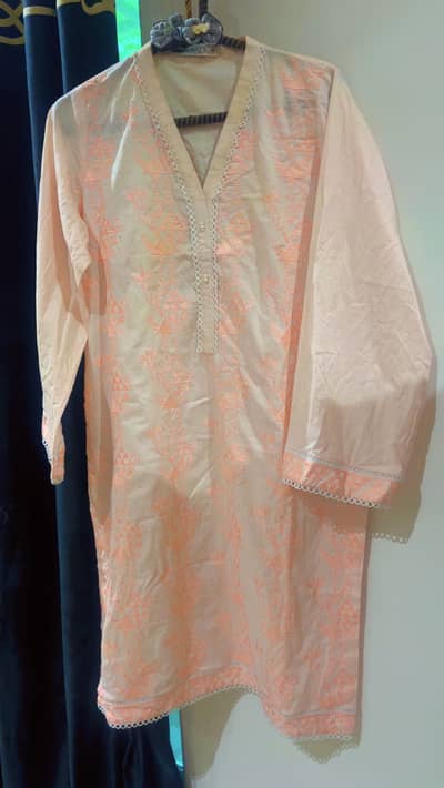 Lawn embroidery dress