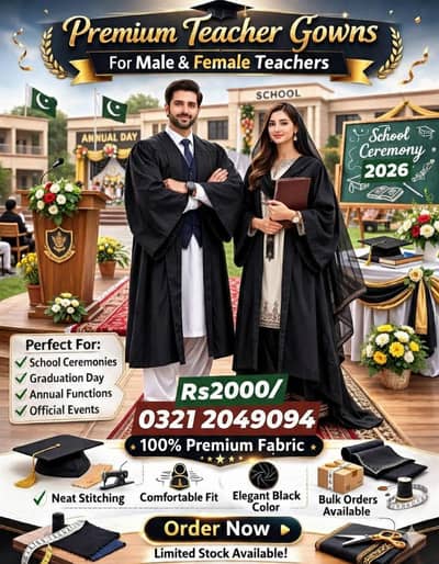Black Gown For Teachers
