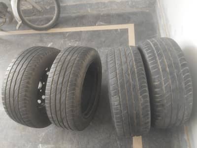 4 excellent condition tyres with jenion rims 16" size+cups
