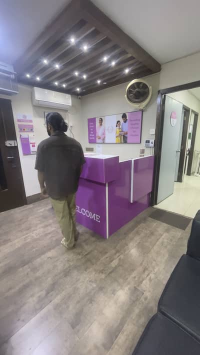 Showroom for Rent Prime Clifton Location 1100 Sq. Ft. Mezzanine Showroom Available at Marine Galleria Schon Circle An excellent investment opportunity in the heart of Clifton Block 9, one of Karachis most sought-after commercial zones.