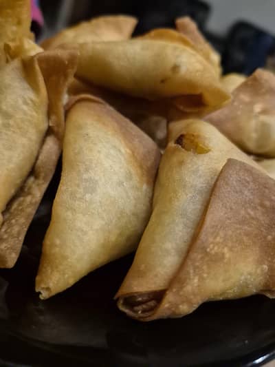 Home Made frozen Wonton, Samosa , Cheese balls