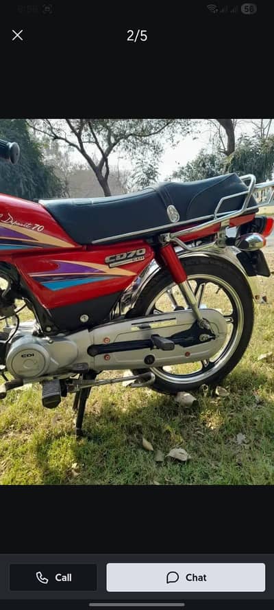 Honda CD 70 bike 2007 model Lahoreka number03.49. 75.40. 14.8.