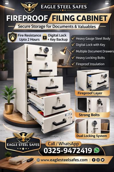 FIREPROOF CABINET STEEL CABINET OFFICE STORAGE CABINET DOCUMENTS