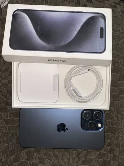 iPhone 15 Pro Max 256GB Blue Titanium Non-PTA (German) Scratchless