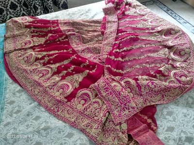 red lahnga with dupatta