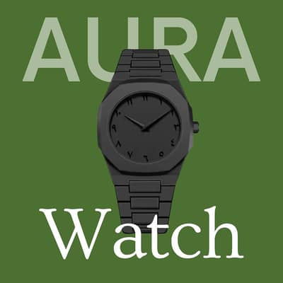 Aura Luxury Black Watches with Gold Accents - 2 Designs Available!