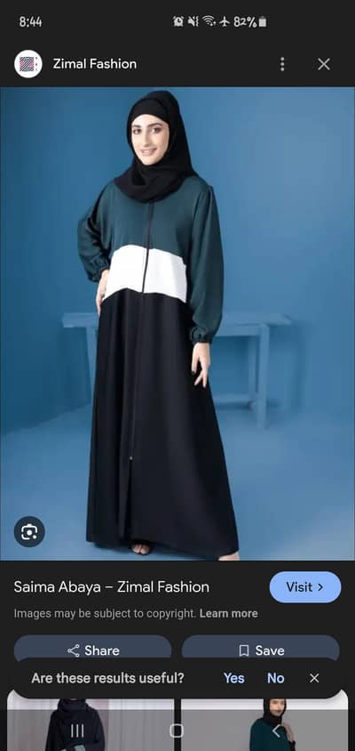 Tri-color Abaya