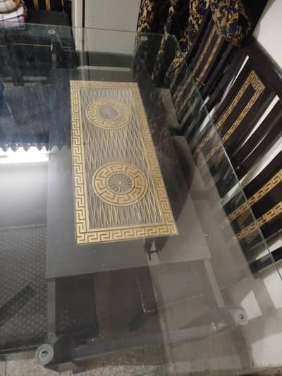 Modern style Dining table with 8 chairs