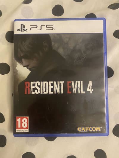 Resident Evil 4 ps5 mint condition