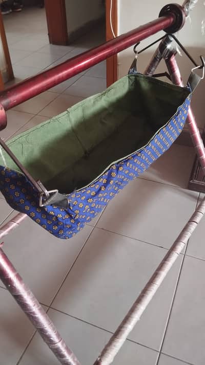 Baby Iron Rod Swing Cradle – Baby Jhoola with Jhooli