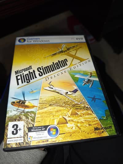 Microsoft flight simulator DELUXE EDITION in 10/10 condition