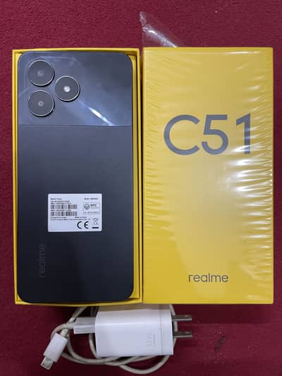 Realme C51 with orignal box and charger