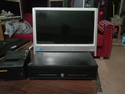 Monitor,cash box , bill printer