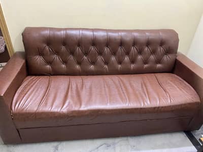 5 seater sofa set Leather best condition