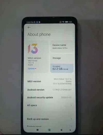 Redmi note 10 pro 6+2/128
