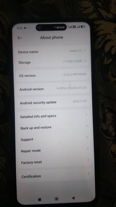readmi 13 c 8 ram 128 memory