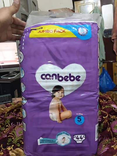 canbebe daipers 5 junior Rs1200 only
