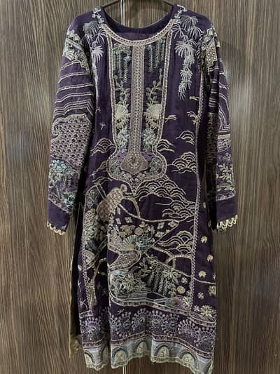 Republic 3 piece ready to wear heavy embroidered article