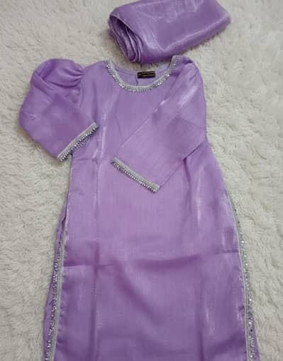 3 piece silk  organza suit