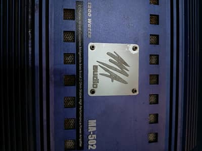 MA Audio MA-502 Amplifier - 1200W 2-Channel High Power Car Amp