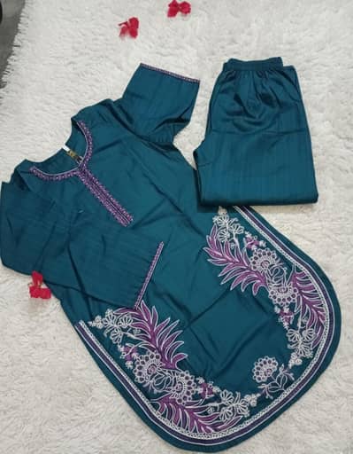 Cotton lawn best embroidered 2 piece suit . . . medium size