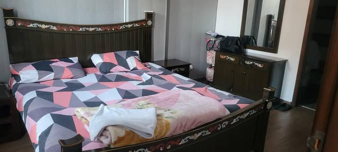 King Size bed  set with side tables and dressing table