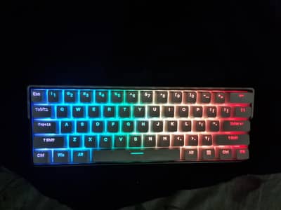 Wireless Wired Hot Swap 61% Gaming Mechanical Keyboard Kailh Gateron