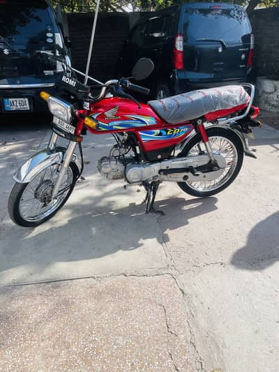 Honda CD 70 2024 model . . like a new bike . . showroom condition