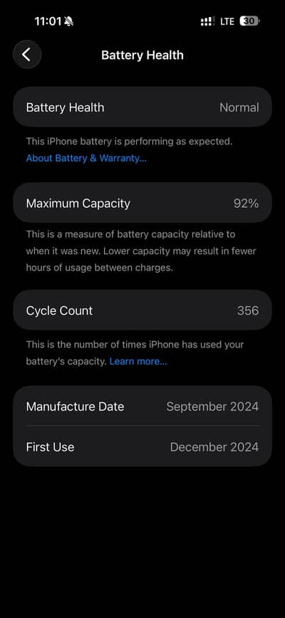 16 pro max 256 gb space grey complete box 92% health