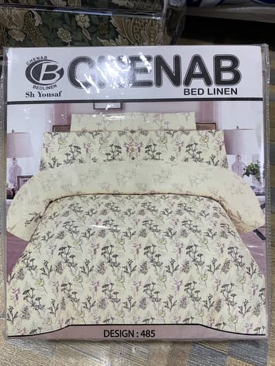 All brand Chenab Nishat Gulahmad kingsize double bedsheet