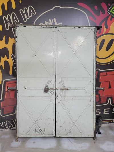 iron main door old heavy gauge