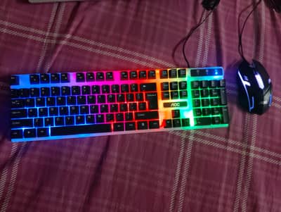 Keyboard and mouse RGB lights