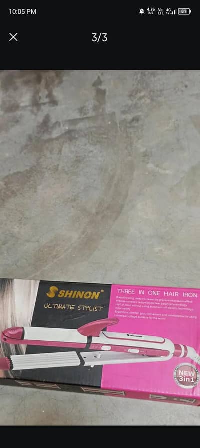 shinon 3 in 1 hair straightener
